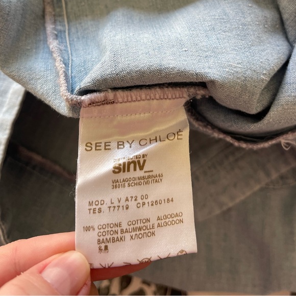 See by Chloe light blue denim dress - Picture 8 of 9